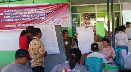 Penghitungan ulang di PPK Alok Timur beberapa waktu lalu