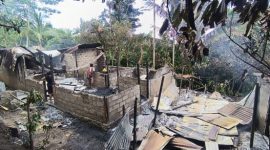 Bangunan rumah tinggal milik Egenius GM Fernandez ludes terbakar, Sabtu (23/3) pagi 