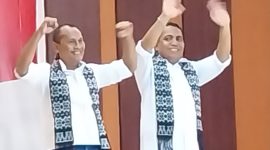 Calon Bupati Sikka Florianus Mekeng dan Calon Wakil Bupati Sikka Kasianus Nong Kensi