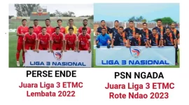 Skuad Perse Ende dan PSN Ngada pada Liga 3 Nasional