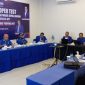 Paket SARR mengikuti fit and proper test Partai Demokrat di Hotel Kristal Kupang, Minggu (19/5)