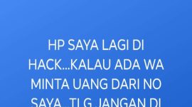 Postingan Martinus Wodon terkait nomor handphone dibajak orang tidak dikenal