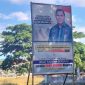 Baliho Bakal Calon Gubernur NTT Johny Asadoma di salah satu titik di Kota Maumere