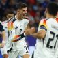 Selebrasi Kai Havertz usai cetak gol pada laga pembuka Euro 2024 antara Jerman versus Skotlandia, Sabtu (15/6) dinihari WIB