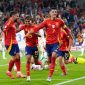 Euforia pemain Spanyol usai Italia mencetak gol bunuh diri