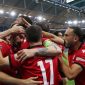 Euforia pemain Georgia usai menumbangkan Portugal 