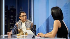 Calon Gubernur NTT Yohanis Fransiskus Lema diwawancarai Nusantara TV, Senin (22/7)