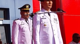 HUT ke-79 Kemerdekaan, Penjabat Bupati Sikka bertindak selaku Inspektur Upacara pada peringatan HUT ke-79 Kemerdekaan RI, Sabtu (17/8)