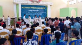 Suasana Perayaan Ekaristi Kudus memperingati HUT ke-66 Spater Maumere dan HUT ke-151 Kongregasi Para Frater BHK, Selasa (13/8) 