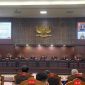 Suasana sidang Mahakmah Konstitusi, Selasa (20/8)