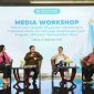 Moderator dan para narasumber dalam Media Workshop BPJS Kesehatan Rabu (25/9)