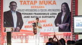 Suasana pertemuan terbatas Calon Gubernur dan Wakil Gubernur NTT Ansy-Jane 