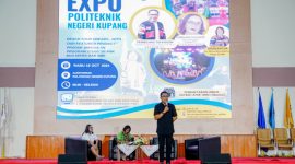Calon Gubernur NTT Ansy Lema bicara pada Talkshow Expo Politeknik Negeri Kupang, Rabu (16/10)