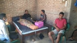 Pengungsi mandiri dari Wulanggitang Flotim meninggal dunia di Desa Hikong Kabupaten Sikka, Kamis (14/11) 