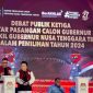 Calon Gubernur NTT Ansy-Jane saat debat ketiga malam ini, Rabu (20/11)