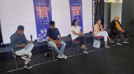 Para kurator Maumerelogia memberikan keterangan pers, Kamis (15/5)