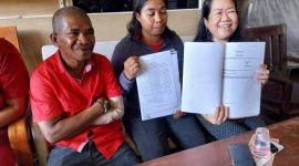 Ketua Panitia Penyelenggara Grass Track & Motocross Amandus Ratason