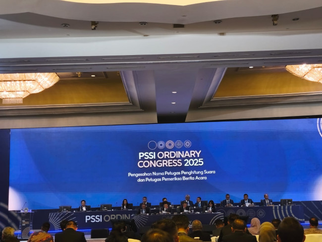Suasana Kongres Biasa PSSI di Jakarta