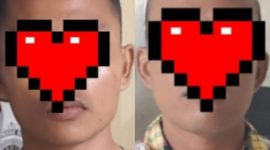 Kolase tersangka kasus dugaan tindak pidana penipuan perhiasan emas palsu