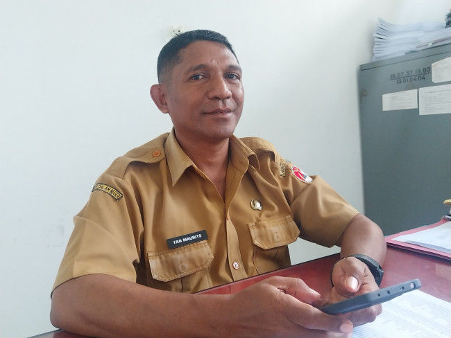 Kepala Bidang Pengadaan dan Informasi Kepegawaian (PIK) BKDPSDM Kabupaten Sikka Fan Maurits