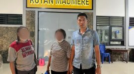 Eksekusi 2 terpidana kasus penyalahgunaan dana Desa Tanaduen ke Rutan Maumere, Kamis (17/8)