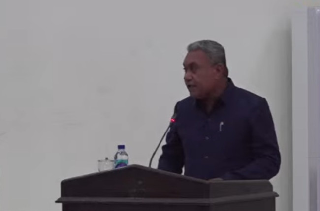 Sekretaris Fraksi Partai Gerindra Sufriyance Merison Botu