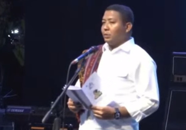 Bupati Sikka membuka secara resmi Festival Jelajah Maumere di Lapangan Umum Kota Baru, Rabu (17/9)