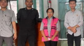 Nessy Parera saat ditetapkan sebagai tersangka pada 19 Januari 2024 lalu