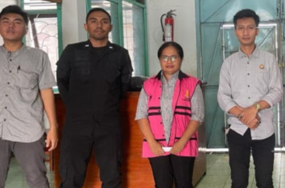 Nessy Parera saat ditetapkan sebagai tersangka pada 19 Januari 2024 lalu