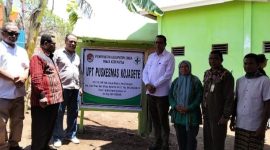 Wakil Bupati Sikka Simon Subandi Supriadi resmikan Puskesmas Kojagete, Sabtu (11/10)