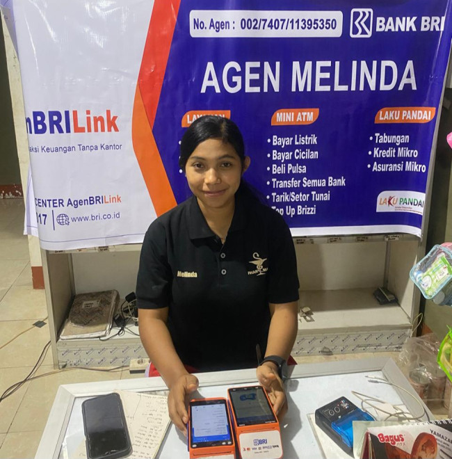 Maria Christina Melinda, owner Melinda BRILink di Boganatar