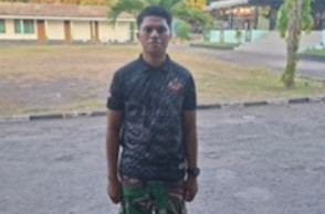 Clementino De Jefri Gadjon, tentara yang bertugas di Kodim 1603 Sikka