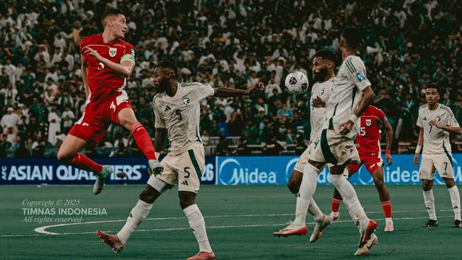 Indonesia kalah 2-3 dari Arab Saudi pada Putaran Keempat Kualifikasi Piala Dunia 2026 Zona Asia, Kamis (9/10)