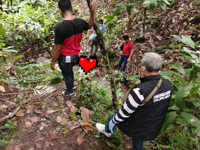 Penemuan mayat di Desa Nirangkliung Kecamatan Nita, Sabtu (13/12)