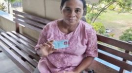 Kristiana Pulo Lewar, warga Kabupaten Lembata, peserta JKN