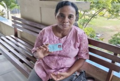 Kristiana Pulo Lewar, warga Kabupaten Lembata, peserta JKN