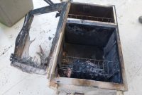 Sterilisator yang terbakar di Ruang Tindakan Puskesmas Beru, Rabu (4/2)