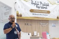 Pimpinan BRI Cabang Maumere I Nyoman Slamet Destrawan pada acara Buka Puasa Bersama, Rabu (11/3)