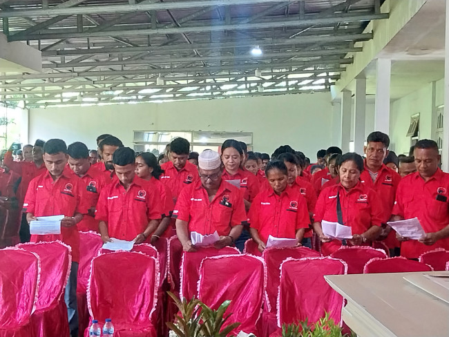 Pelantikan 21 PAC PDI Perjuangan Kabupaten Sikka