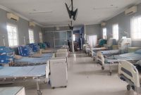 Suasana ruangan Unit Hemodialisis di RSUD TC Hillers Maumere, Senin (18/5), tanpa ada pasien cuci darah 