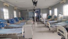 Suasana ruangan Unit Hemodialisis di RSUD TC Hillers Maumere, Senin (18/5), tanpa ada pasien cuci darah 