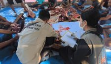 Pemotongan hewan kurban untuk dibagikan kepada kaum fakir miskin di Kabupaten Sikka, Rabu (27/5)