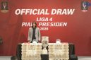 Eks striker Timnas Indonesia Budi Sudaryono saat mengambil drawing pembagian grup 64 Besar Liga 4 Piala Presiden 2026