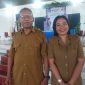 Kepala SMKS Yohanes XXIII Bernad Keytimu bersama Tim Promosi Maria Inarti Yufrianti Iry