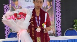 Maria Angela Yohanista, lulusan terbaik SMPK Yapenthom 1 Maumere