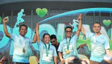 Suasana Health Fun Run HUT ke-58 BPJS Kesehatan, Minggu (28/6)