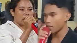 Kolase foto Asmiyanti Bhanda dan Alfianus Pilatus