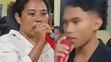 Kolase foto Asmiyanti Bhanda dan Alfianus Pilatus