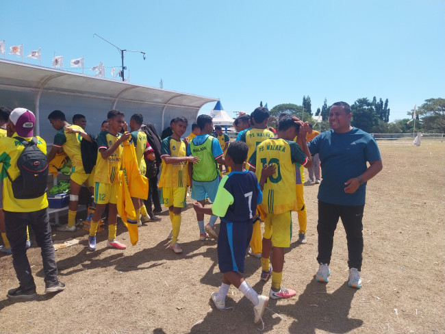 PS Malaka keluar sebagai Juara Grup D Piala Suratin usai menekuk Citra Bakti Ngada di Gelora Samador da Cunha Maumere, Jumat (7/8)
