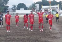 Pemain Perss Soe merayakan kemenangan atas Persada Sumba Barat Daya, Jumat (7/8)